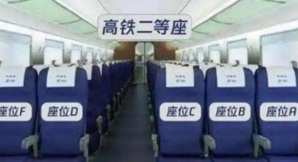 高鐵座位號怎么看(高鐵座位號ABCDF分布圖)