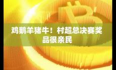 村超獎(jiǎng)品搶眼:雞鵝羊豬牛輪番上場(chǎng)